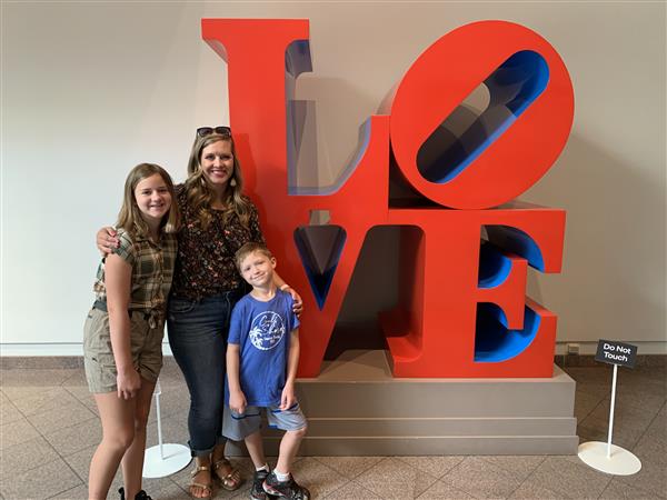 Picture of Ms. Vaughan and her children